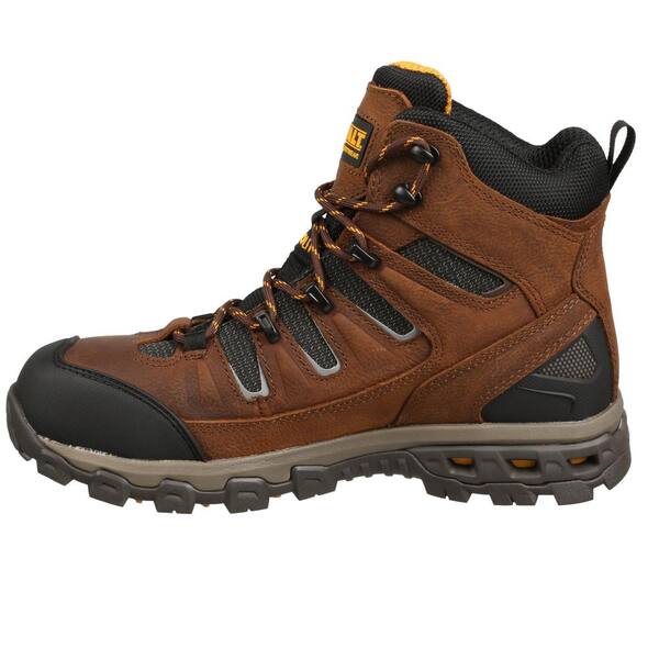 DEWALT Men's Argon Waterproof 6 in. Work Boots - Alloy Toe - Bison Size  (M)  - The Home Depot