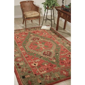 Tahoe Rust 6 ft. x 9 ft. Bordered Traditional Area Rug