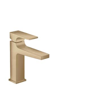Metropol Single Hole Single-Handle Bathroom Faucet in Brushed Bronze