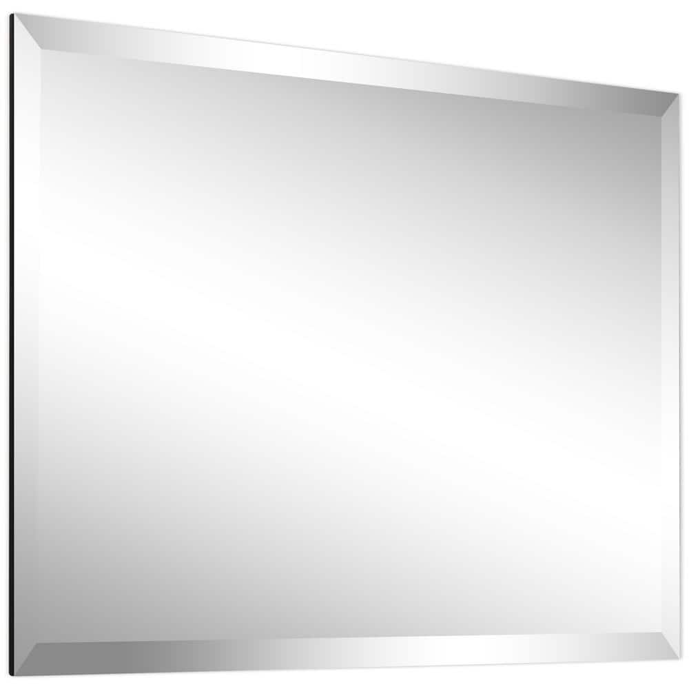 20" x 30" Frameless Rectangular Beveled Wall Mirror