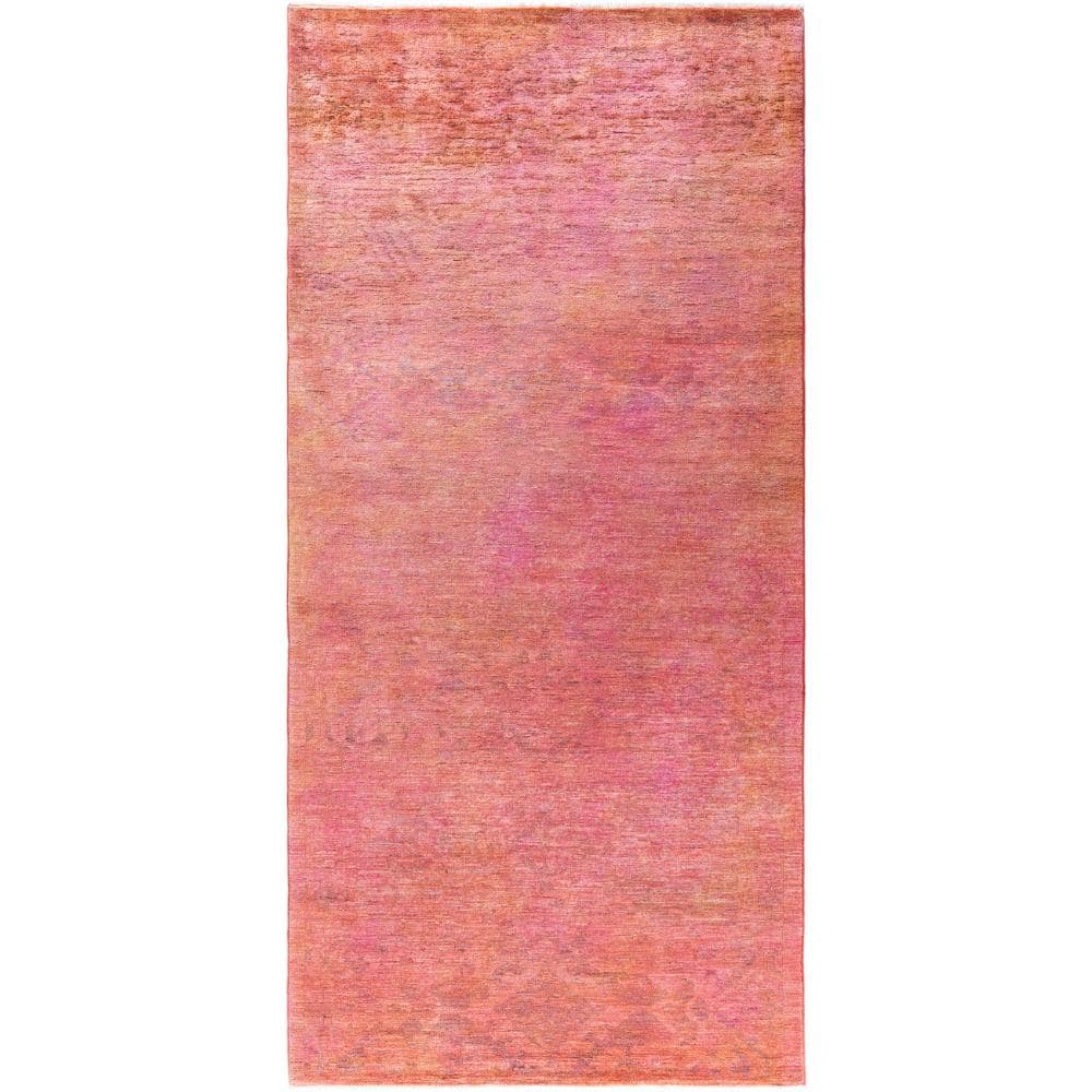 Fine Vibrance Pink 4 X 10 Hand Knotted Wool Indoor Area Rug price history on PriceWatchPro