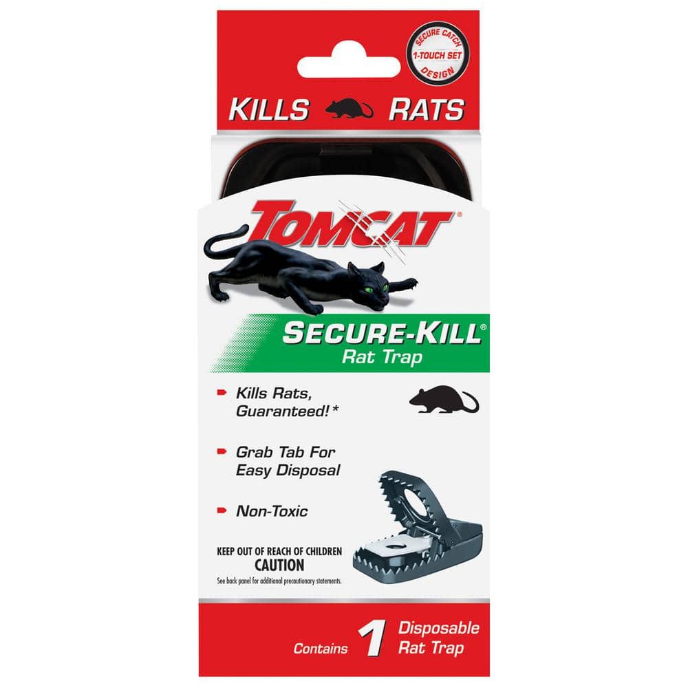 Tomcat Mouse Snap Trap Small For Mice NO TOUCH Safe for Pets & Kids 4 Traps  Gel