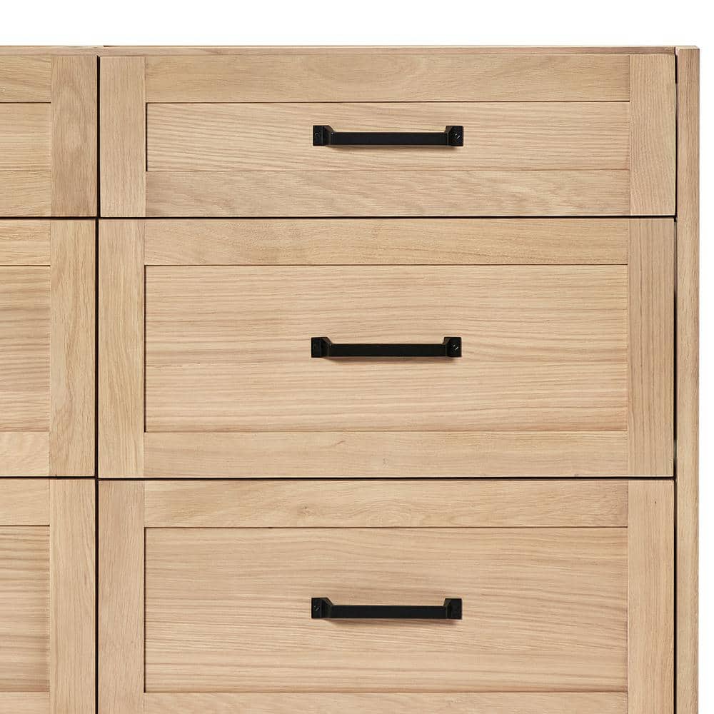 Monroe 72" Oak Double Sink Vanity with Carrara Quartz Top
