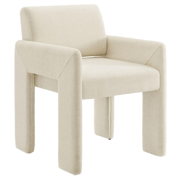 Daven Upholstered Dining Chair in Ecru