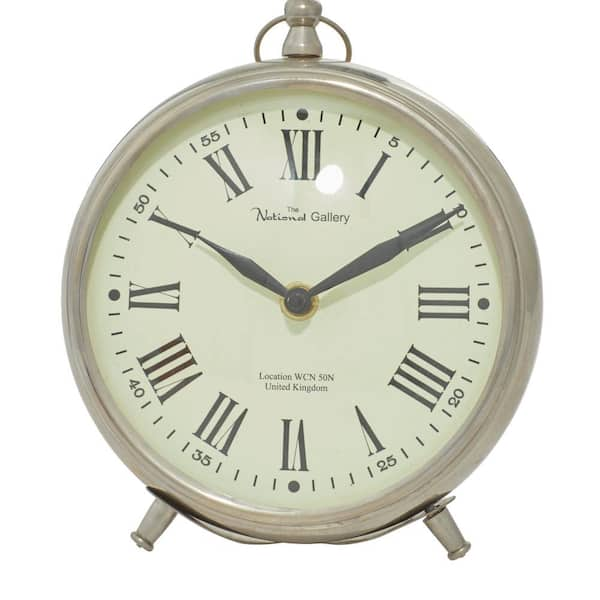 Equity by La Crosse Analog 4.5 in. Round Gold Metal Twin Bell Keywind Alarm  Clock 13012 - The Home Depot