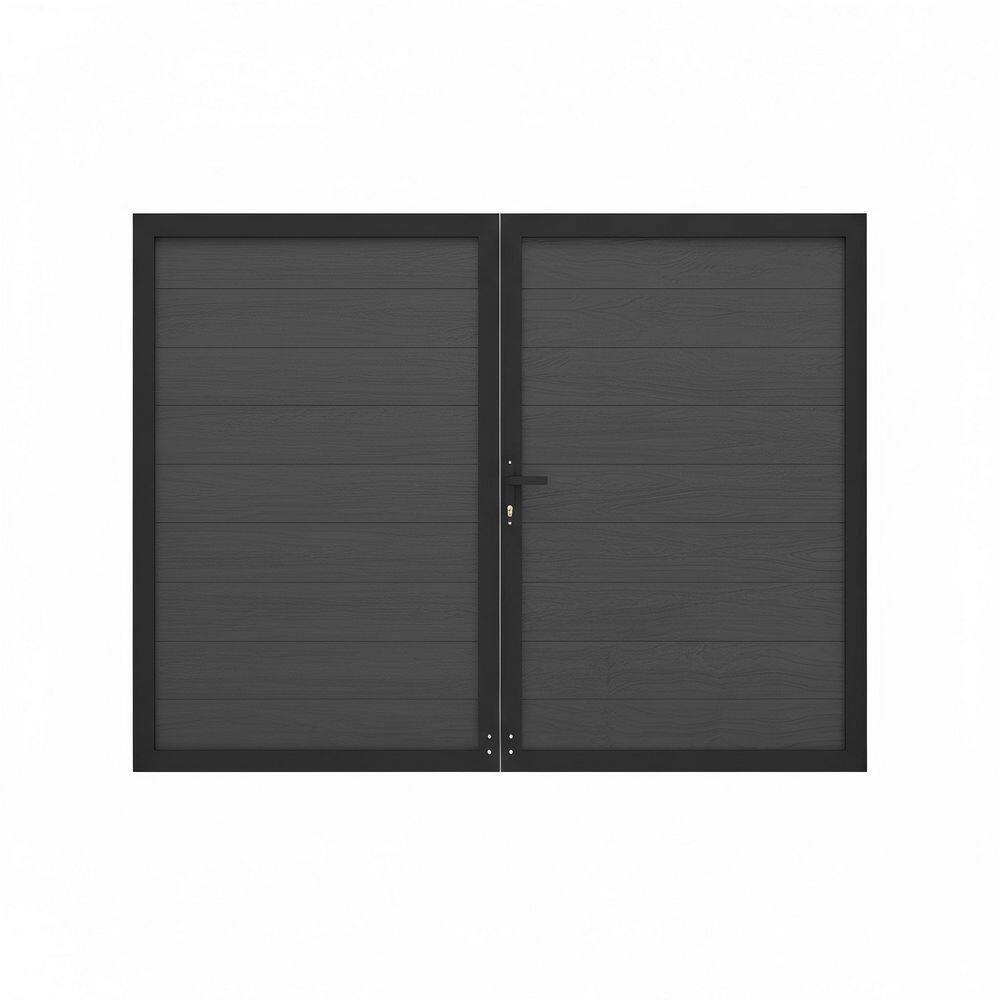 Durable 10 ft. W x 6 ft. H Silver Gray Composite Privacy Fence Gate (No Posts Included) price history on PriceWatchPro