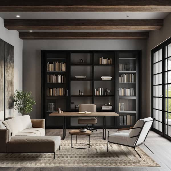 Emmy Washable Geometric Beige 12 ft. x 15 ft. Indoor Area Rug