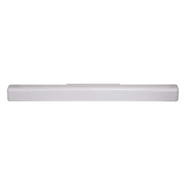 YANSUN 23.6 in. 1-Light Modern White Cylinder Integrated LED Bath Vanity Light Bar, Wall Fixture for Bathroom Mirror