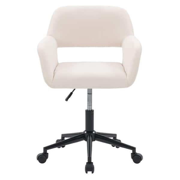CorLiving Marlowe Off White Fabric Upholstered Task Chair