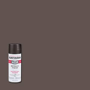 Rust-Oleum 344733-6PK Stops Rust Bright Coat Metallic Spray Paint, 11 Oz,  Rose Gold, 6 Pack