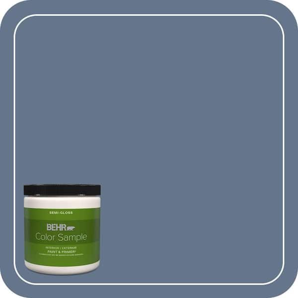 Saltbox Color Code BEHR PREMIUM PLUS 8 oz. #BXC-75 Saltbox Blue Semi-Gloss Interior ...