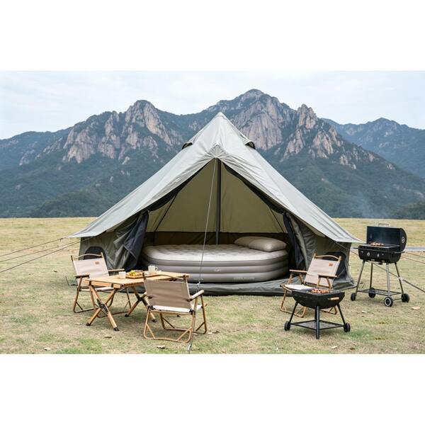 13 ft. x 8 ft. Large Spacious 4 Season Oxford Hot Bell Tent for
