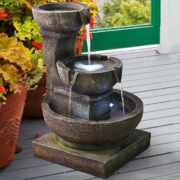 39.3'' H 4-Tier Outdoor Indoor Water Fountains Decor For Garden,Patio
