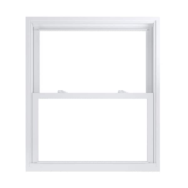 American Craftsman 35.75 in. x 41.25 in. 70 Pro Series Low-E Argon Glass Double Hung White Vinyl Replacement Window, Screen Incl