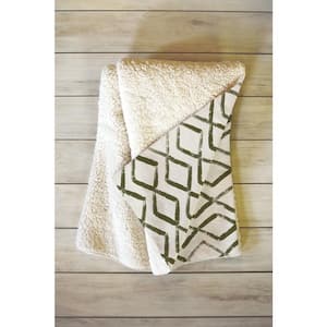 COZY TYME Rishi Beige Luxuriously Soft Acrylic 50 in. x 60 in. Throw Blanket  T389-30BE-HD - The Home Depot
