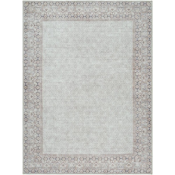 Livabliss x Our PNW Home Rainier Cream/Tan 9 ft. x 12 ft. Cottage Indoor Area Rug