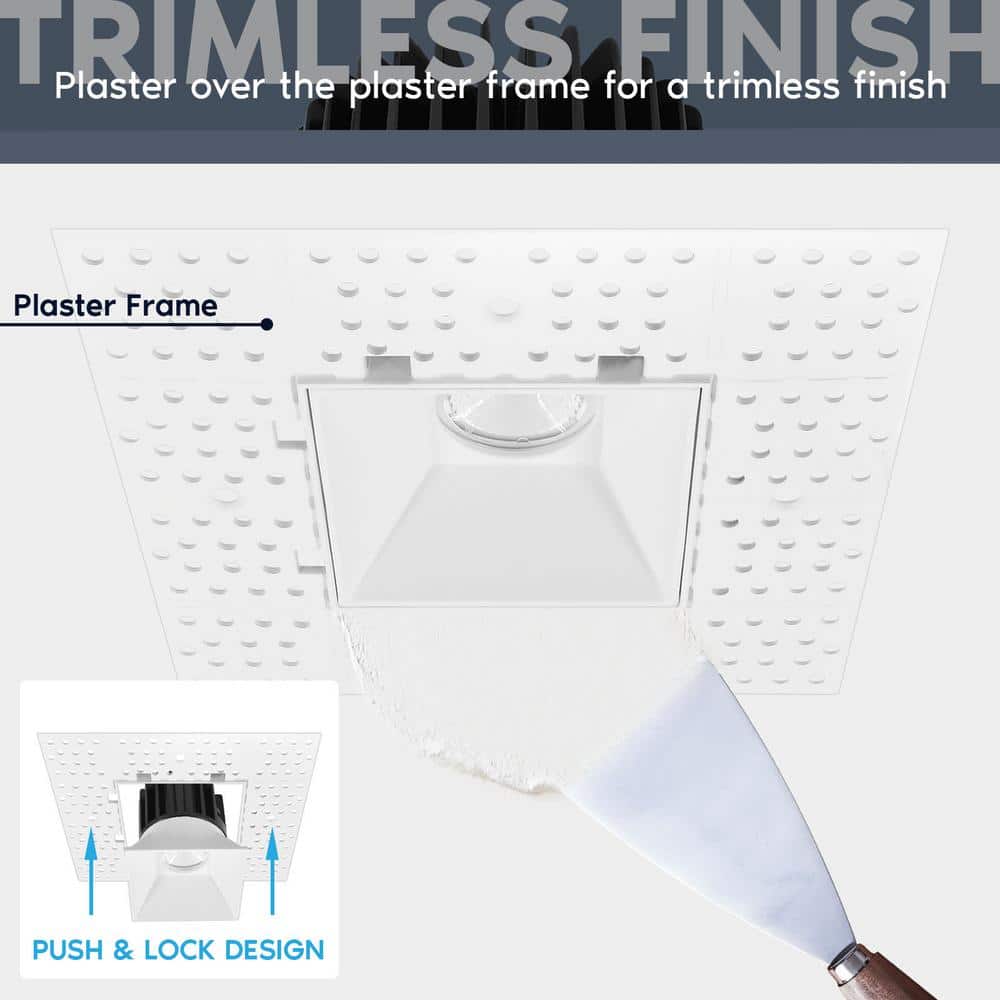 5.75'' White Aluminum Dimmable Recessed Lighting Kit with LED