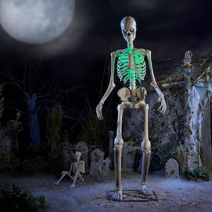 12 FT Giant-Sized Animated LED App Controlled  Skelly with LCD LifeEyes™