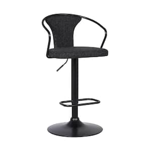 Armen Living Eagle Contemporary 32 in. Black Brushed Wood Back ...