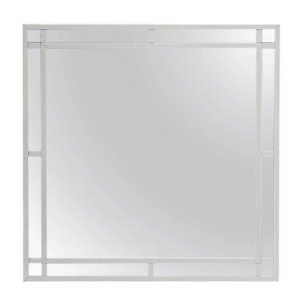AndMakers Madison 38 in. x 38 in. Modern Square Framed Dresser Mirror