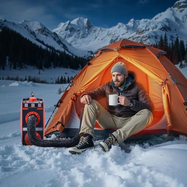 Diesel Heater 27296 BTU /h 8KW DC 12-Volt All in One Portable Diesel Air Heater with Bluetooth APP Control, Space Heater