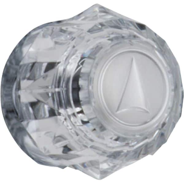 Delta Clear Knob Handle with Arrow Indicator in Chrome