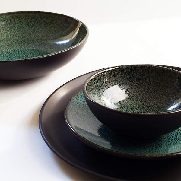 Carthage.Co Zaghwan 4-Piece Place Setting, Atlantic