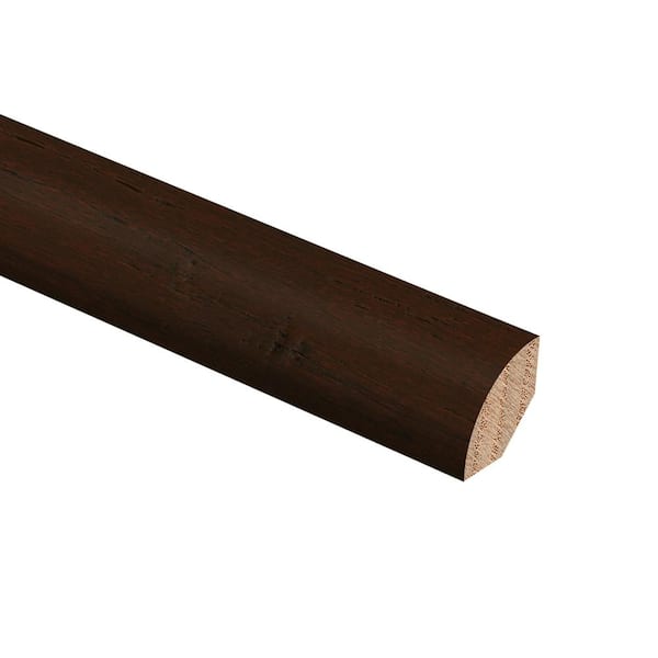 Zamma Hand Scraped Strand Woven Bamboo Brown 3/4 in. Thick x 3/4 in. Wide x 94 in. Length Hardwood Quarter Round Molding