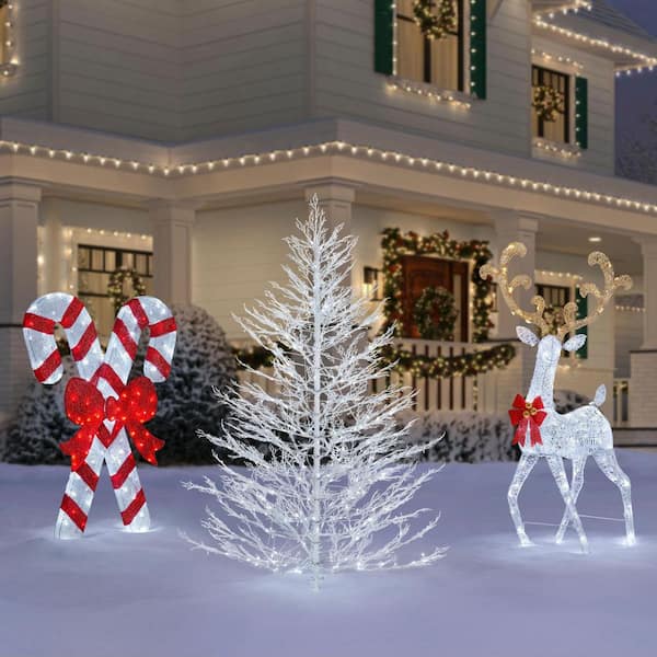 Home Accents Holiday 7.5 ft. Winter Spruce LED Christmas Tree ...