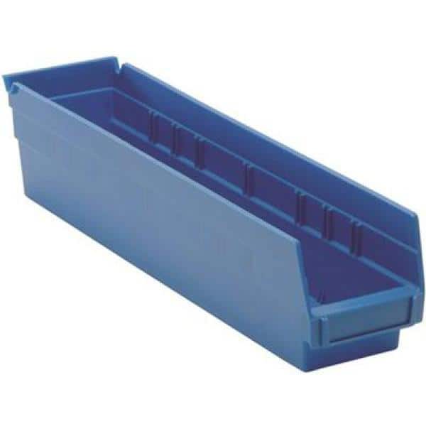 QUANTUM STORAGE SYSTEMS 1 Gal. - 4-1/8 in. Economy Shelf Bin, Blue, (20-ctn)