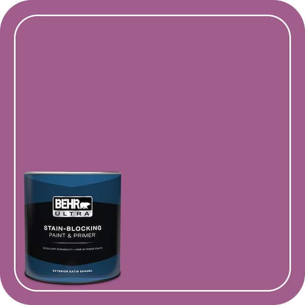 BEHR ULTRA 1 qt. #P110-6 Wild Berry Satin Enamel Exterior Paint & Primer