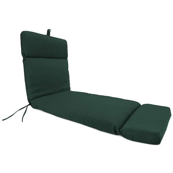 Jordan Manufacturing 72 in. L x 22 in. W x 3.5 in. T Rectangular Outdoor Chaise Lounge Cushion in Forest Green