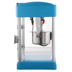 Pop Pup 2.5 oz Blue Countertop Popcorn Machine with Measuring Spoon, Scoop, and 25 Serving Bags