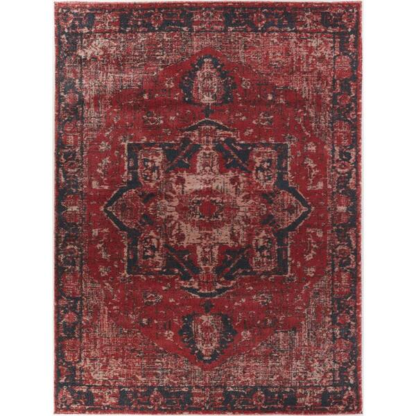 BALTA Amina Red 5 ft. 3 in. x 7 ft. Oriental Area Rug