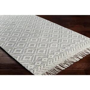 Wilkes Gray/White Tribal 2 ft. x 3 ft. Indoor Area Rug
