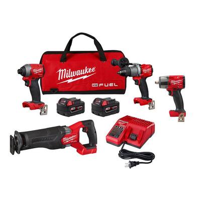 Milwaukee M18 FUEL 18-Volt Lithium-Ion Brushless Cordless Combo Kit (3