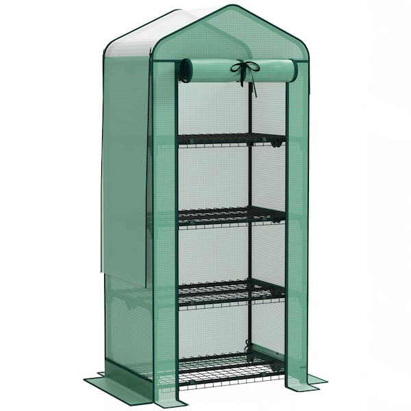 Outsunny 2.3 ft. x 1.64 ft. x 5.18 ft. Mini Portable Greenhouse