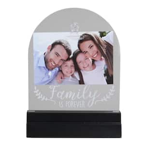 9 in. H x 6 in. W LED Lighted Family Is Forever Picture Frame with Clip (for All Occasions, New Year's, etc.)