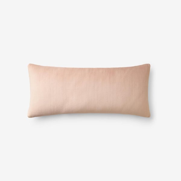 Company Plush Rose 12 in. x 21 in. Lumbar Decorative Pillow Cover