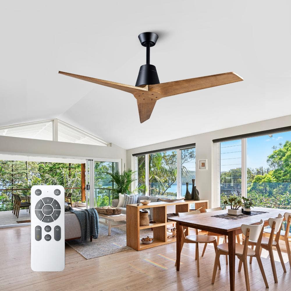 52 in. Indoor/Outdoor Ceiling Fan with Remote Control, Reversible DC Motor, 3 Blade High CFM (No Light) price history on PriceWatchPro