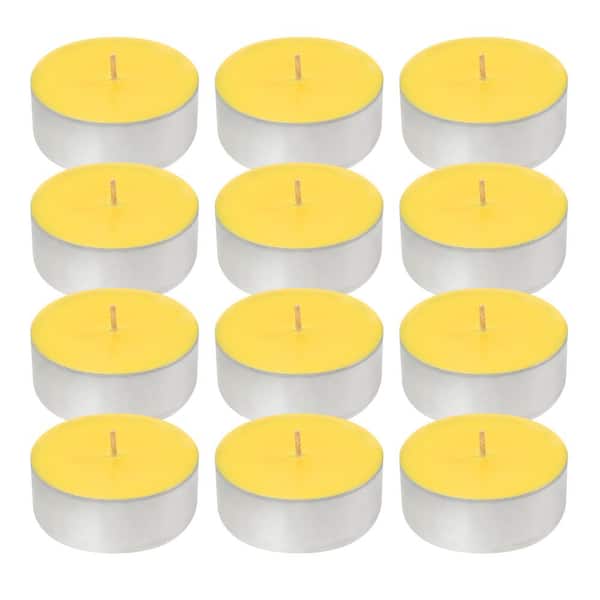 LUMABASE Citronella Mega Tealight Candles (12-Count)
