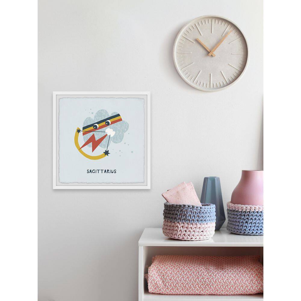 Sagittarius Zodiac Astronomy Art Print with Hand-Framed Design
