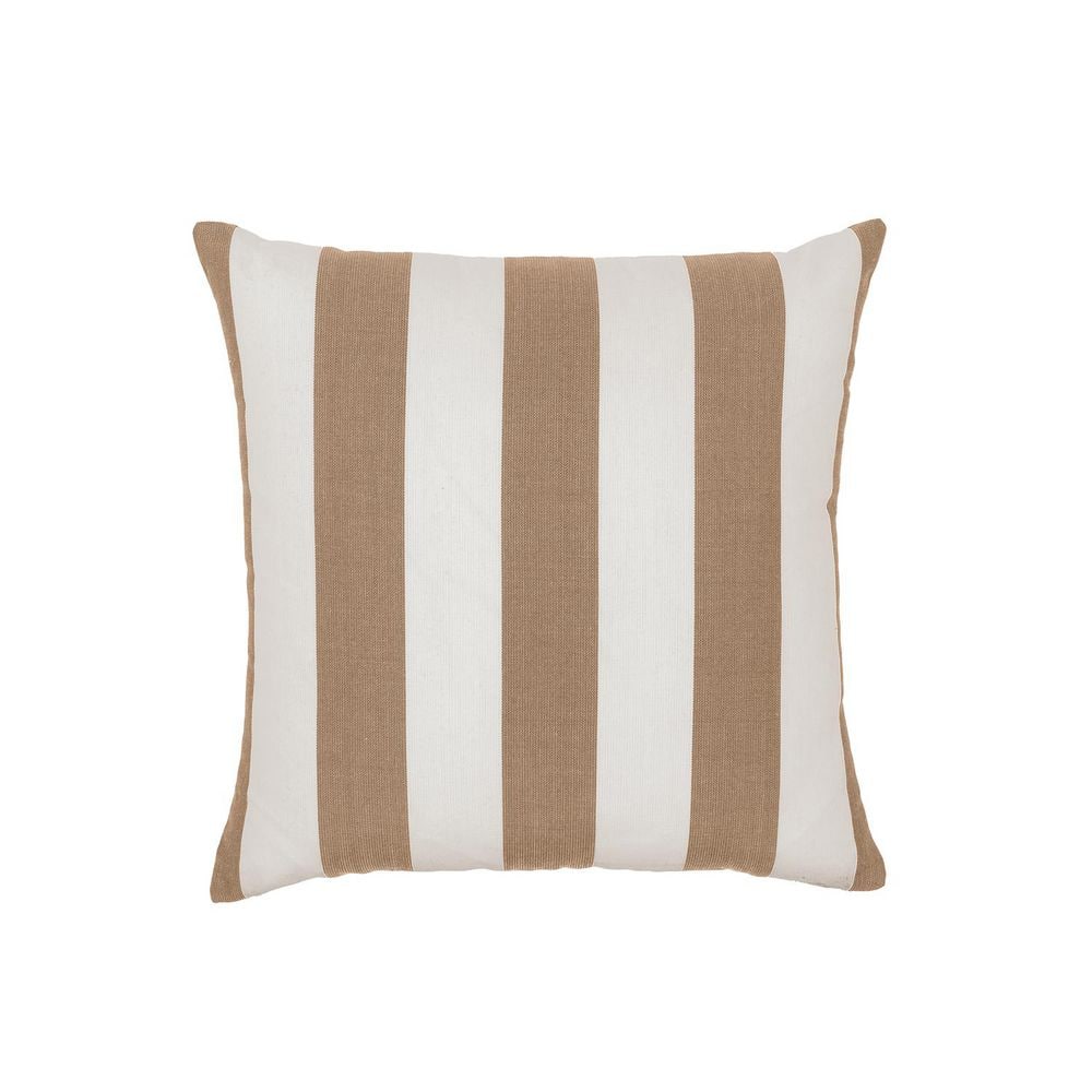 Cabana Stripe Beige/Natural Set of Two 18 in. Knife Edge Filled Outdoor Throw Pillow price history on PriceWatchPro