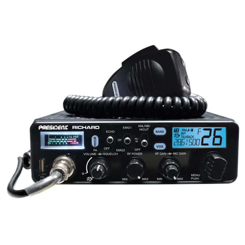 Richard Black 10-Meter Ham Radio Transceiver with LCD Display