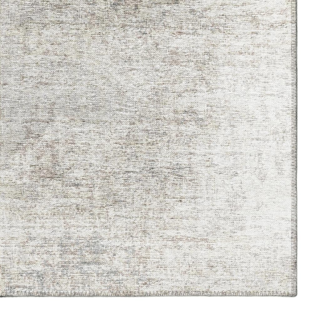 Rylee Gray Flat Woven Washable 8' x 10' Area Rug