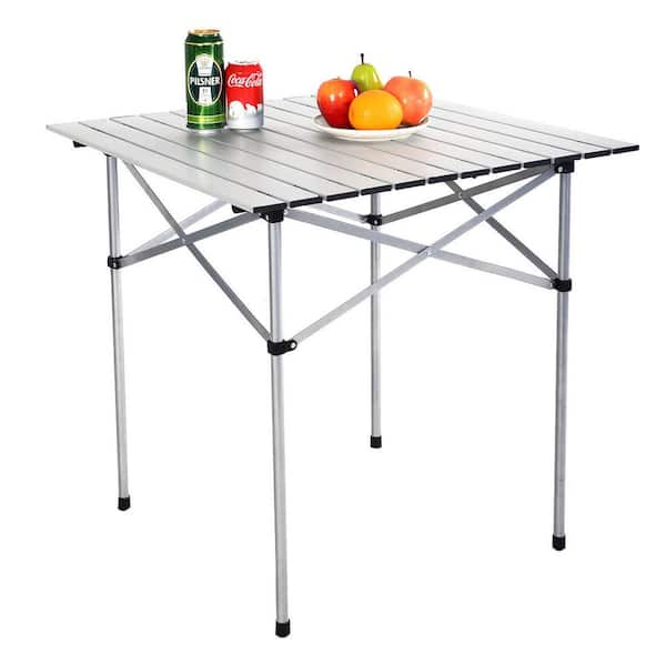 CLS outdoor folding table camping portable egg roll table picnic barbecue  table IGT stove mobile kitchen lift aluminum table