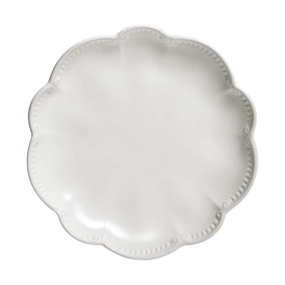 Bethany 12-Piece Stoneware Dinnerware Set, White, Round, Service for 4, Microwave and Dishwasher Safe