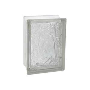 3 in. Thick Series 6 in. x 8 in. x 3 in. (10-Pack) Ice Pattern Glass Block (Actual 5.75 x 7.75 x 3.12 in.)