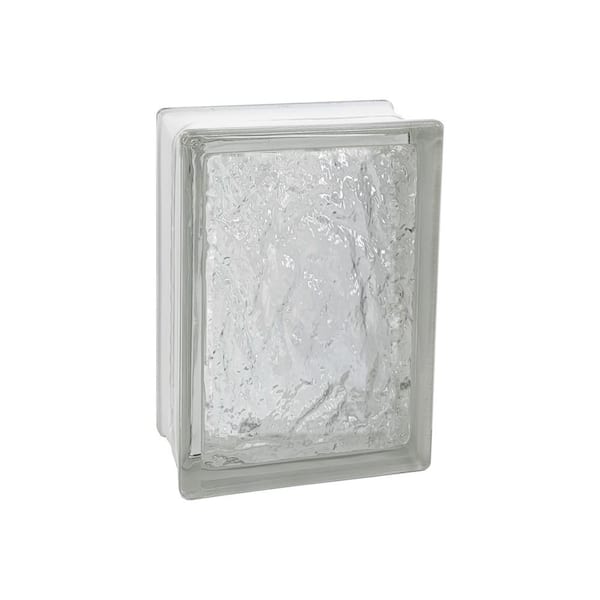 Seves 3 in. Thick Series 6 in. x 8 in. x 3 in. (10-Pack) Ice Pattern Glass Block (Actual 5.75 x 7.75 x 3.12 in.)