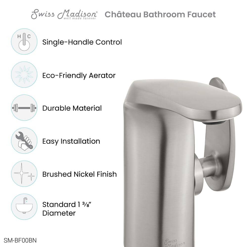 Chateau Brushed Nickel Single-Handle Bathroom Faucet